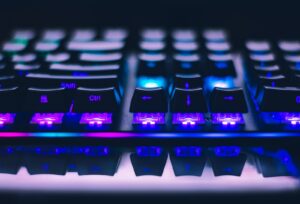Close-Up Photo of Gaming Keyboard