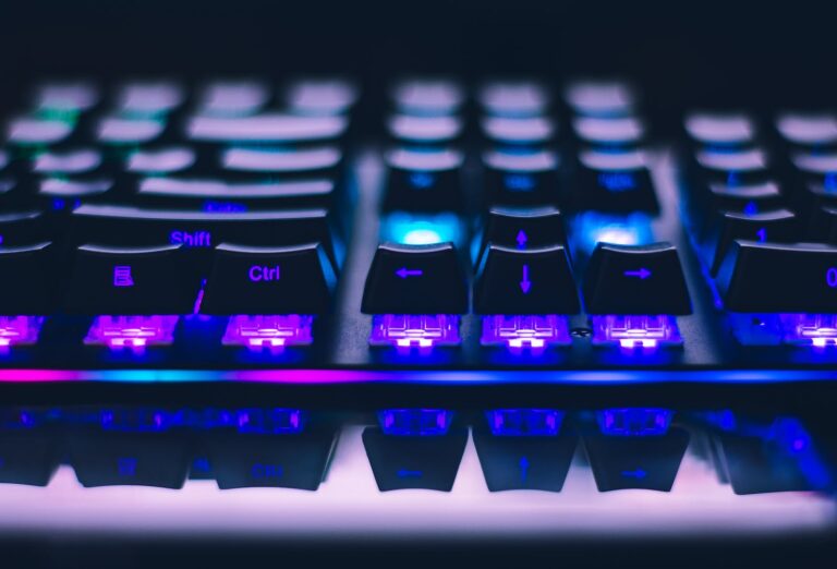 Close-Up Photo of Gaming Keyboard