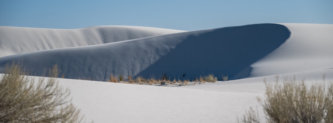 a view of a large sand dune in the desert